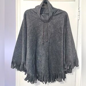 Basic additions plus gray fleece poncho